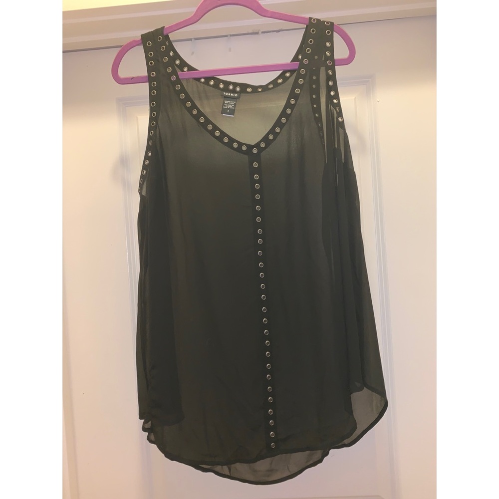 Torrid sheer tank with studs